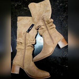 Women's Tall Block Heel Boots Fashion Boot